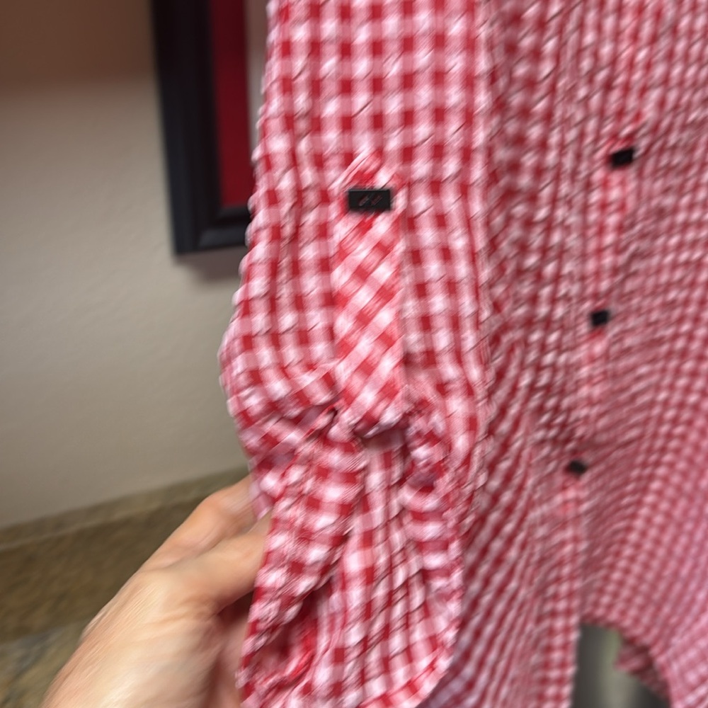 Shi by JOURNEYS Red and White Blouse - Picture 2 of 5